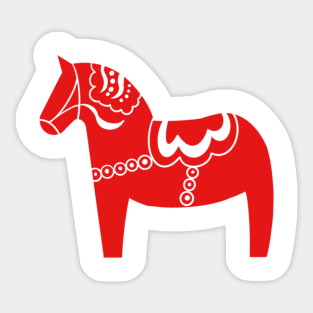 Swedish Dala Horse Sticker